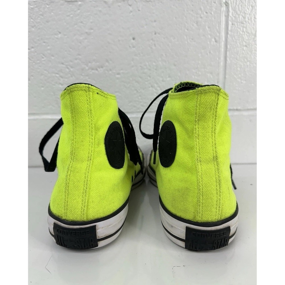 Converse High-Top Sneakers Neon Green‎ and Black Men's Size 7 - Picture 5 of 9